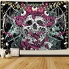 AtawLege Skull Tapestry Trippy Skeleton Eyes Tapestry Goth Snake Tapestry