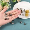 sourcing map 36Pcs Alloy Bell End Stoppers, 12.5mm x 10mm