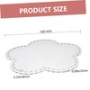 OHPHCALL 4pcs Yarn Basket Base Heart DIY for Crochet Transparent