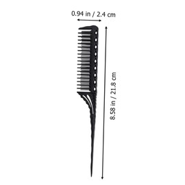 Baluue 4pcs Hair Styling Comb Set Professional Dye Combs Hooks for Highlights Long Handle Hair Coloring Tools Easy to Use Clean