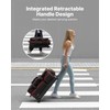 VEVOR Bowling Ball Bag, 3 Ball Double Roller Bowling Bag