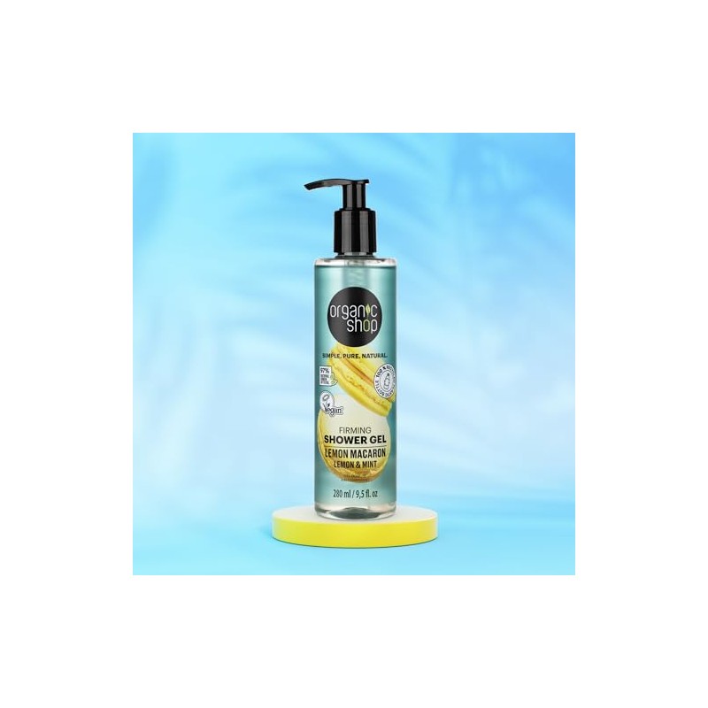 Organic Shop Firming Shower Gel Lemon Macaron, 280 ml