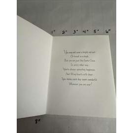 Vintage Christmas Card For You Grandfather Grandpa Pappy Pop, Pop, Santa Claus