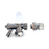 Wärmer System 15mm x 1/2 Angled Radiator Valve, Lockshield Angled
