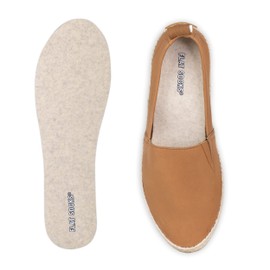 FLAT SOCKS No Show Socks, Sockless Shoe Liner, No Slipping, No Stinking, Washable Barefoot Shoe Insert for Men and Women, Sand, Small