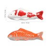 Veemoon 2PCS Floating Ceramic Fish,3.9Inch Koi Fish Figurine for Home