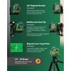ALEAPOW 3D Laser Level, 147ft 3x360° Green Laser Level, 5.2Ah