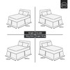 Rohi Pleated Base Valance Sheet Single – Polycotton Base Valance