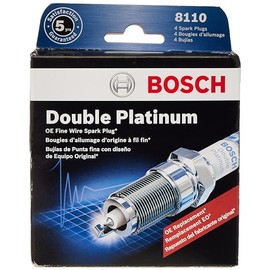 Bosch 8110 - Bujía de platino doble (3 veces más larga vida útil)