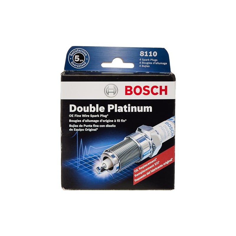 Bosch 8110 - Bujía de platino doble (3 veces más