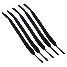 Yosoo Health Gear 5Pcs Adjustable Glasses Elastic Straps Universal Eyewear Retainer Strap Anti-Slip Black Universal Fit Rope Eyewear Retainer for Men Women
