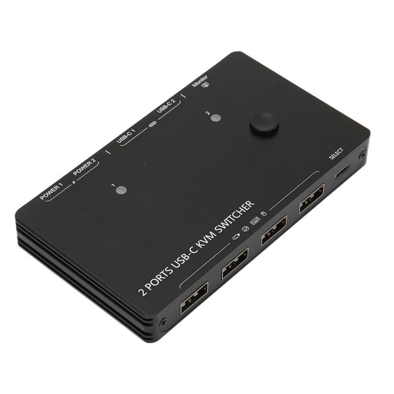 Type C KVM Switch 2 In 1 Out 10Gbps 3840x2160