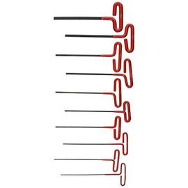 ATE Pro. USA 83342 Wrench, Hex Key, Dipped T-Handle, Metric, 10 Piece Set