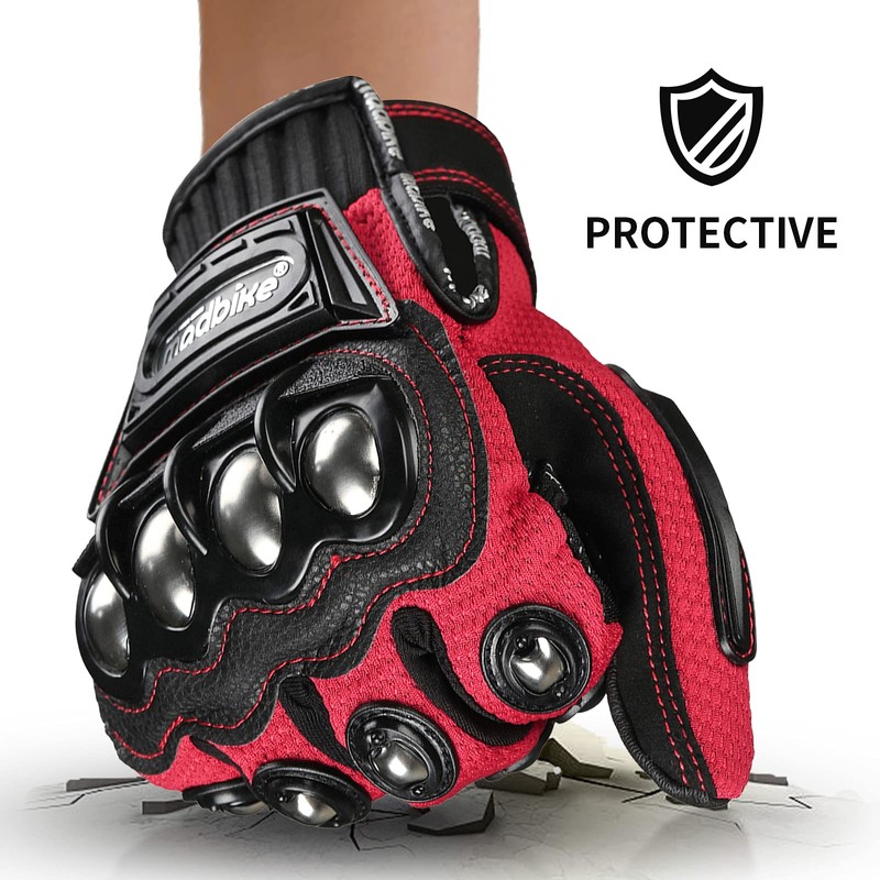 ILM Alloy Steel Touchscreen Bicycle Motorcycle Motorbike Powersports Racing Gloves