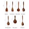 Messon Wooden Spoons for Cooking, 7Pcs Handmade Natural Teak Cooking