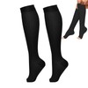 Toeless Compression Socks,Toeless Support Stockings Easy Knee High Socks -
