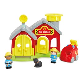 HappyLand Fire Station Playset For Children From 2 Years Early Learning Centre Elc Toys Fire Station Toys Fireman Toys For Toddlers Toddler Toys Emergency Service Toys Figures