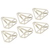 100pcs Metallic Paper Clips Golden Electroplating Process Anti Rust Paper
