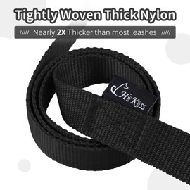 HIKISS Long Dog Leash Obedience Recall Training Agility Lead with Thickening Material for Large Dog - 15ft 20ft 30ft 50ft 100ft Training Leash(Black 100ft)
