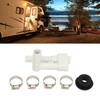 RV Toilet Vacuum Breaker Kit 385316906 Stainless Steel Clamp Sealed