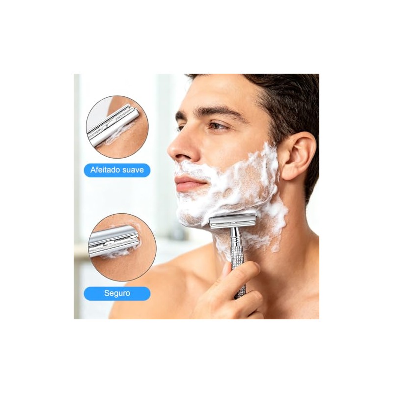 Rastrillos para Afeitar Hombre Clasico con 20 Cuchillas