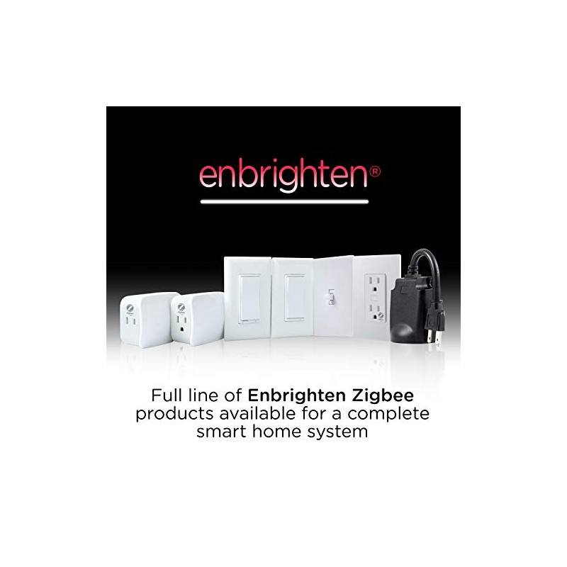 Enbrighten Zigbee - Interruptor de luz inteligente, QuickFit y SimpleWire,