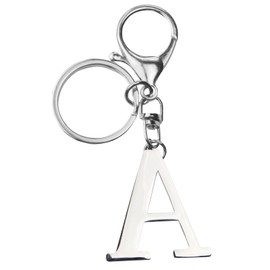 ORUZA Letter Keyring Alphabet Initial Keychain, Metal Letter Key Ring for Women Men Handbag Wallet Purses Letter A
