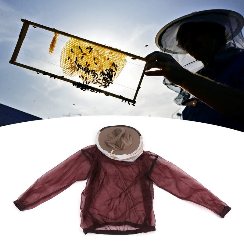 Beekeeping Jacket with Hat Beekeeper Suit Beekeeper Equipment Beekeeping Supplies