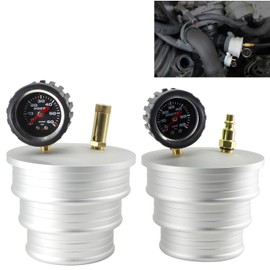 Charge Air Cooler CAC Boost Leak Tester 6061Aluminum End Caps with 3" 3.5" 4” Non-Slip Grooved 5 Foot Extension Cord and 150 PSI Regulator US and EU Standard Joints for Class 7-8 Semi Trucks Tractors