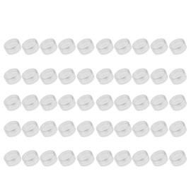 chiwanji 50x Empty Cosmetic Container Plastic Round Jar Cap - as described, 2g