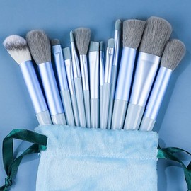 Juego de 13 Uds de brochas de maquillaje suaves, Kit de cosméticos, base, colorete en polvo, sombra de ojos, mezcla de brochas de maquillaje, herramientas de belleza for mujeres