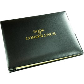 Book of Condolence - Loose Leaf Inner Page Format - Presentation Boxed - Black - Size 265 x 195mm