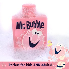 Mr. Bubble Original Bubble Bath, Bubblegum Scent, 8 oz Retro Bottle, 4-Pack