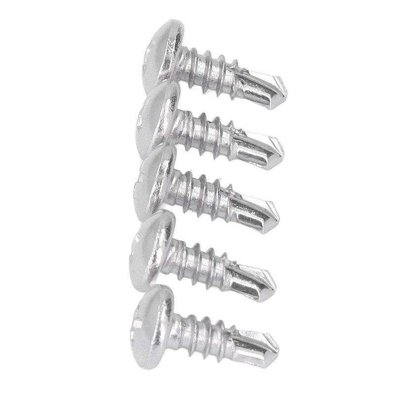 200PCS Self Drilling Screws 304 Stainless Steel Round Head Drill