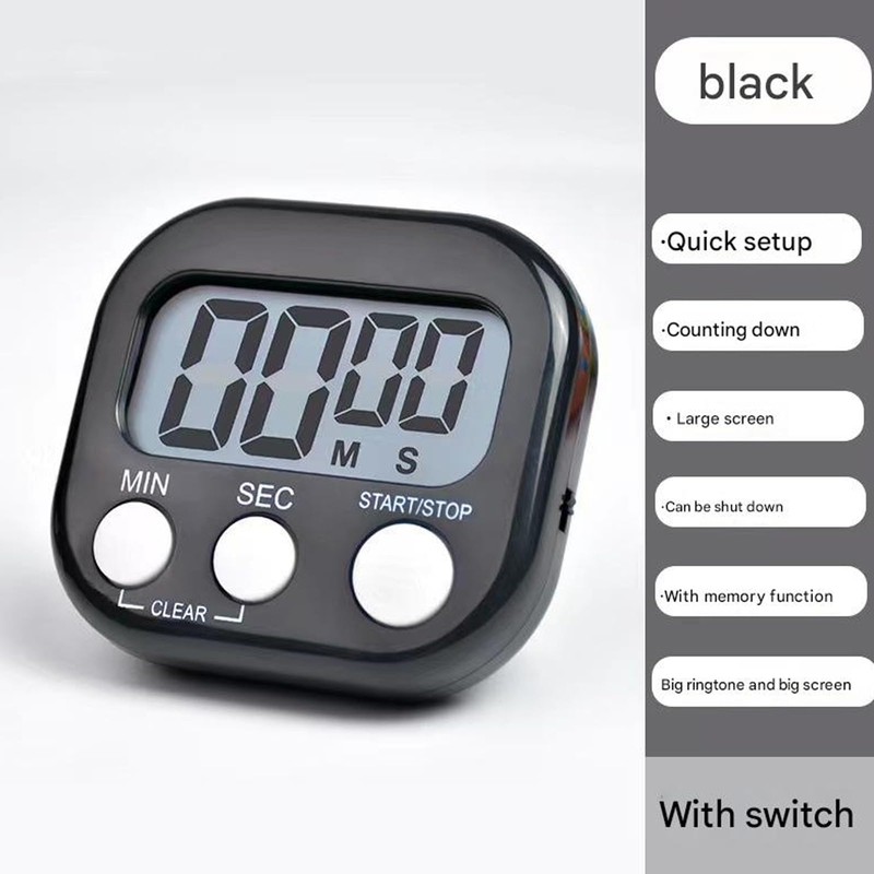 2 PCS Magnetic Kitchen Timer, Big Digits Large LCD Screen