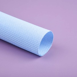 Berolle 10 Color 14 Count Cross Stitch Fabric Embroidery Fabric Classic Reserve Aida Cloth Multicolored Aida Canvas, 15cm x 15cm