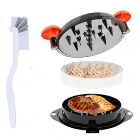 Chicken Shredder Shinning Lid Orange & Black