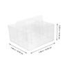 Operitacx Nail Accessories Organizer Transparente Aufbewahrungsbox Mit Fächern Und Griff