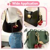 Cute Cherry Bag Charm Keychain for Handbags and Purses