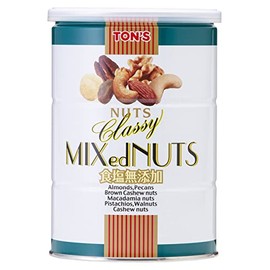 Toyo Nuts Salt Free Classy Mixed Nuts, Can, 12.7 oz (360 g)