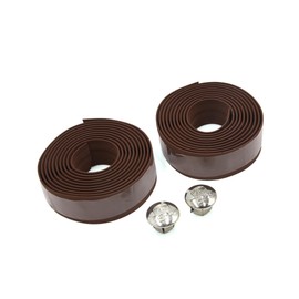 A ABSOPRO Brown Foam Anti Slip Handlebar Tape Bar Grip Wrap for Bike Set of 2