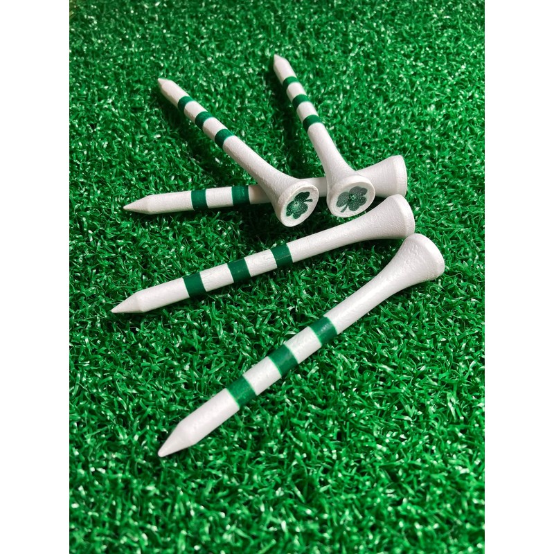 PrideSports 3-1/4" Shamrocks Tees, Green