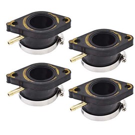 ALL-CARB 4 x Carburetor Intake Boot Set Replacement for Yamaha XJ550 Maxim XJ550R Seca 1981 1982 1983