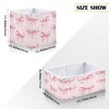 CZXW Pink Bows Storage Bins Cube Foldable Storage Baskets Bin