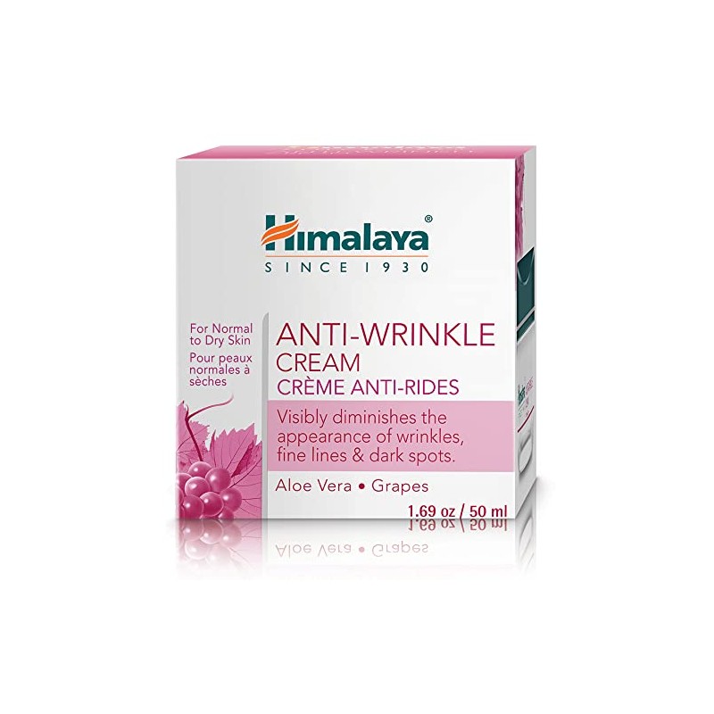 Crema anti-arrugas con Aloe vera y extracto de Uva, 1.69Oz50ml