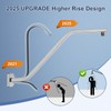 Square Shower Head Extension Arm with Flange, 16.5 Inch Z/S
