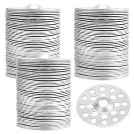 TAICHEUT 600 PCS Metal Plaster Washers, 1 inch, Flat, Silver, 25mm x 4mm, Versatile