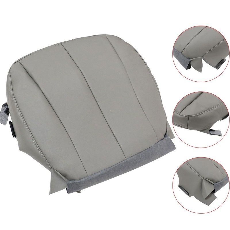 NLQR Front Driver Side Bottom Replacement Microfiber Leather Seat Covers