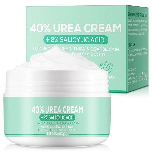 40% Urea Cream, Urea Foot & Hand Cream 3.52 oz