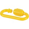 TRUSCO Plastic Carabiner, Yellow, 0.3 inches (8 mm), Pack of 2, TCK8Y x 10 Bags